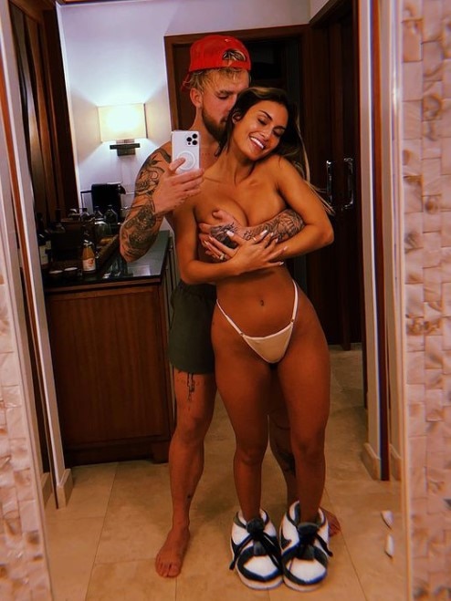 Jake Paul and Julia Rose are not shy. Photo: Instagram