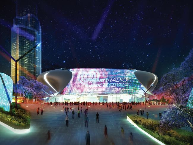 A ‘Brisbane Live’ arena was pitched for several possible sites around the CBD in 2016.