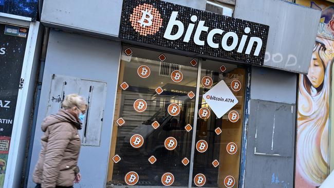 Institutional interest in bitcoin is increasing, despite the price volatility of the digital currency. Picture: AFP