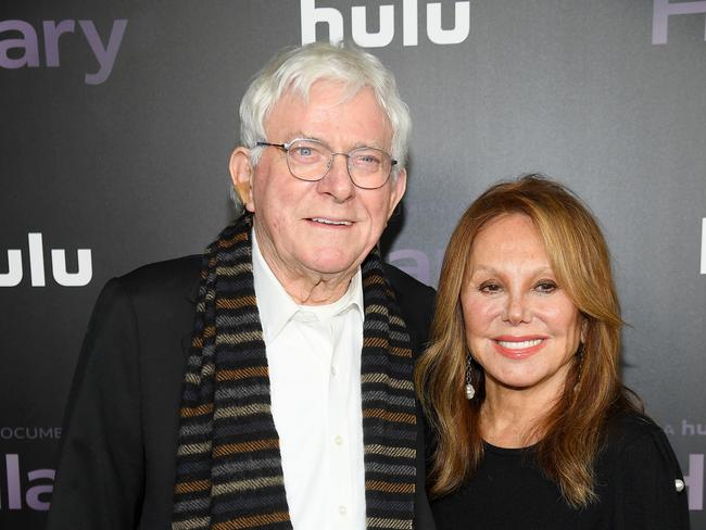 Phil Donahue and Marlo Thomas first met on his talk show in 1977. Picture: Getty Images