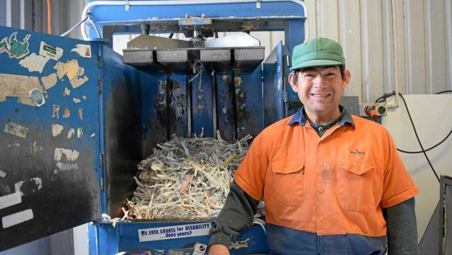 UPGRADE: Waminda Recycling Centre is preparing to upgrade their paper shredding machine for the first time in more than two decades. Picture: Sam Flanagan