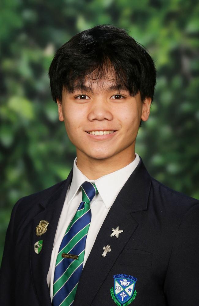 Ambrose Treacy College Year 12 top student Minh Pham. Picture: supplied