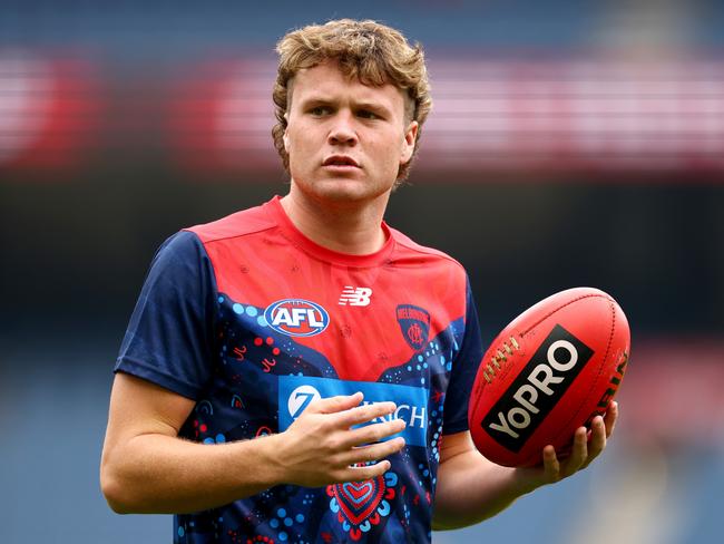 Harvey Langford has been a good news story this year for the Demons. Picture: Josh Chadwick/AFL Photos/via Getty Images