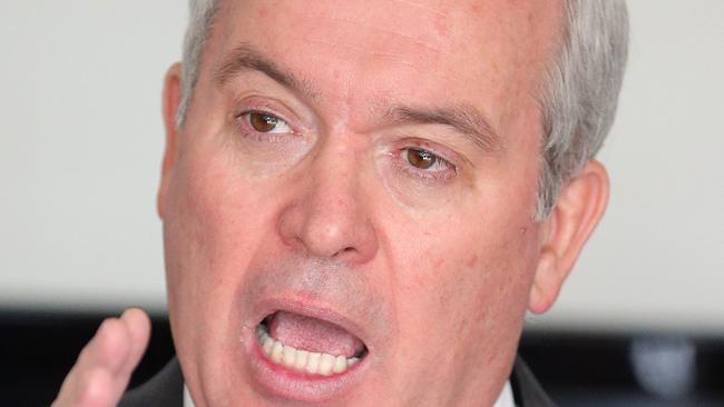 Alex Douglas press conference at his Nerang parliamentary office following his dramatic resignation from the Palmer party. Photo by Richard Gosling