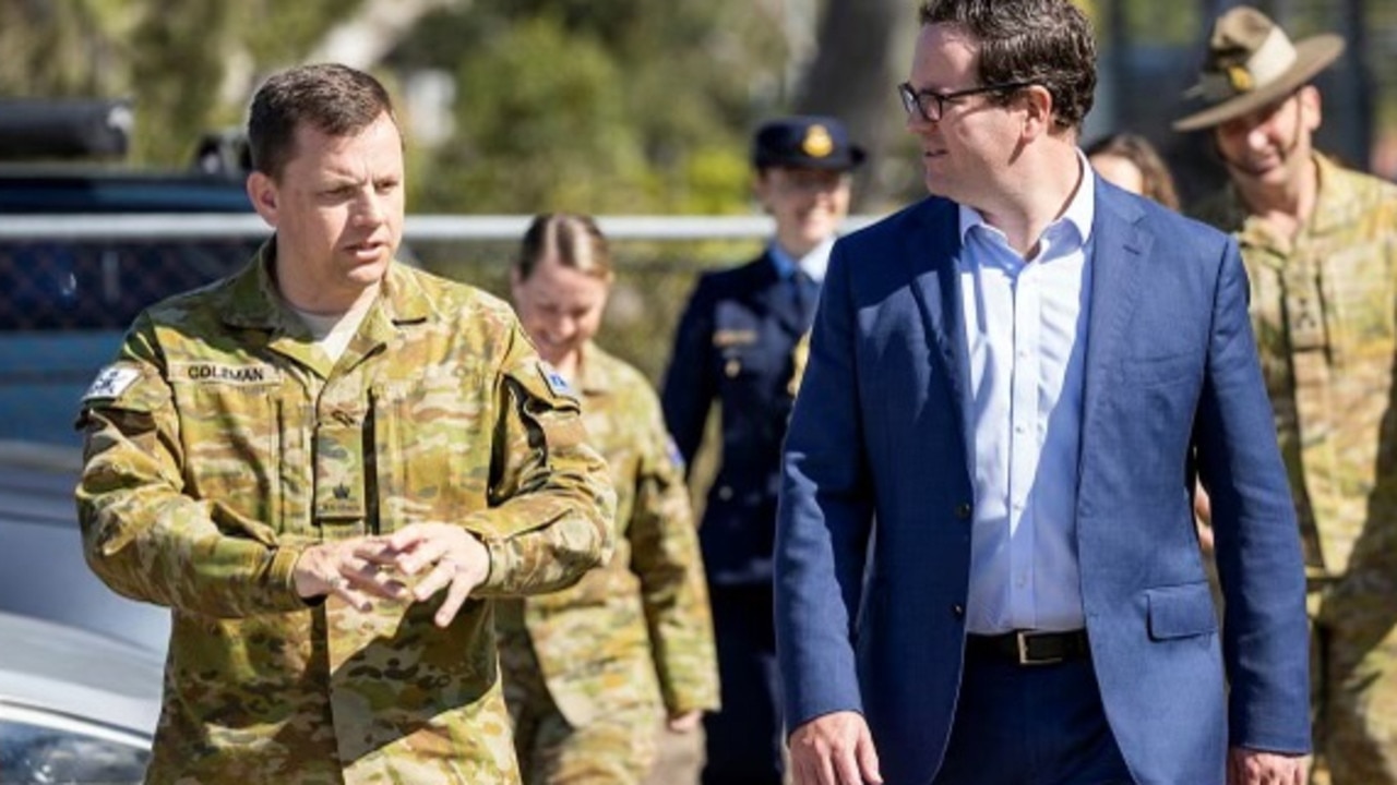 Matt Keogh at Lavarack Barracks. Picture: Defence Media