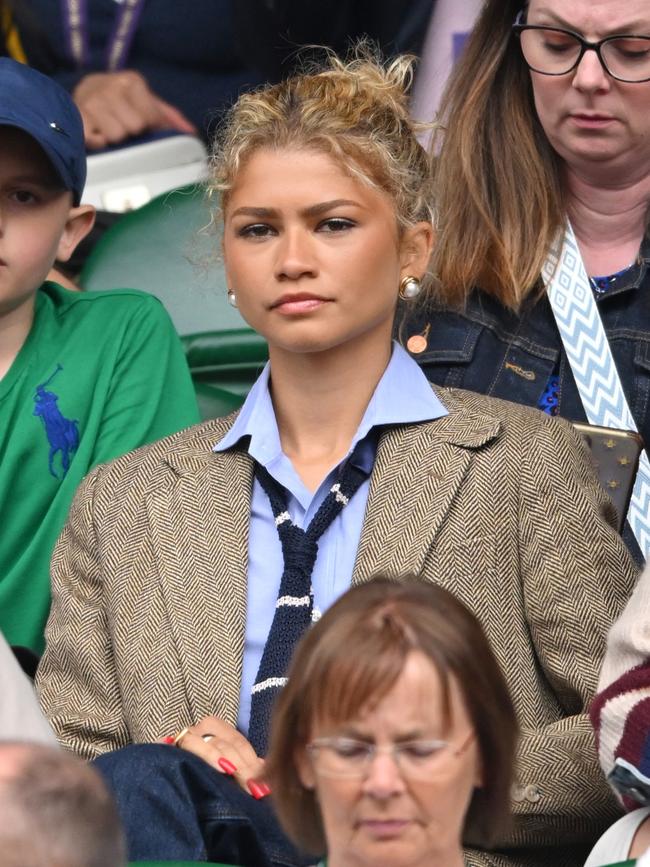 Zendaya’s Wimbledon fit. Picture: Karwai Tang/WireImage