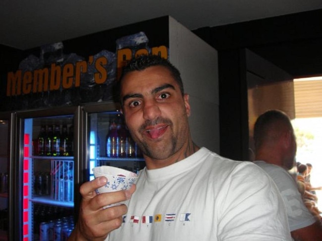 Mick Hawi during his son's birthday party at the clubhouse in Marrickville.