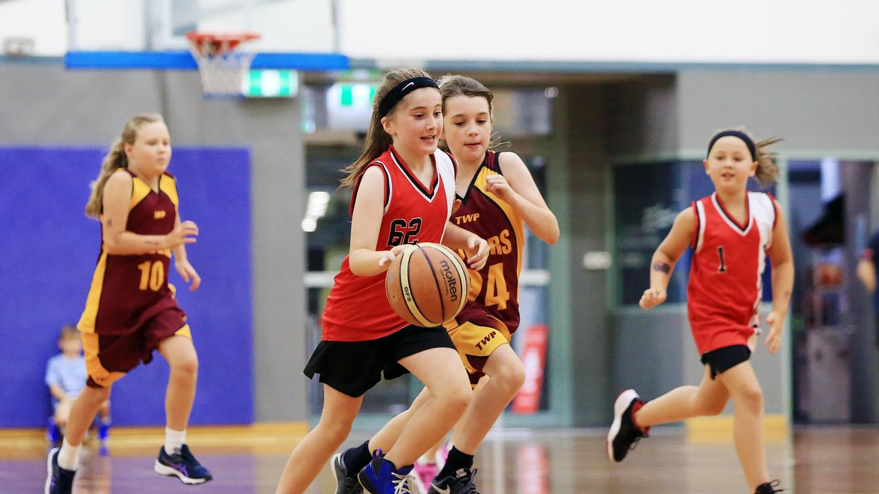 Rovers v YMCA. Under 10s junior basketball at Geelong Arena courts on Saturday morning. Picture: Alan Barber