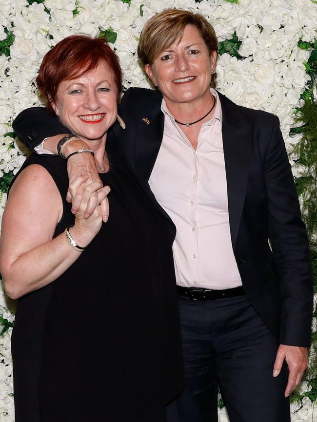 Christine Forster with her partner Virginia Edwards.