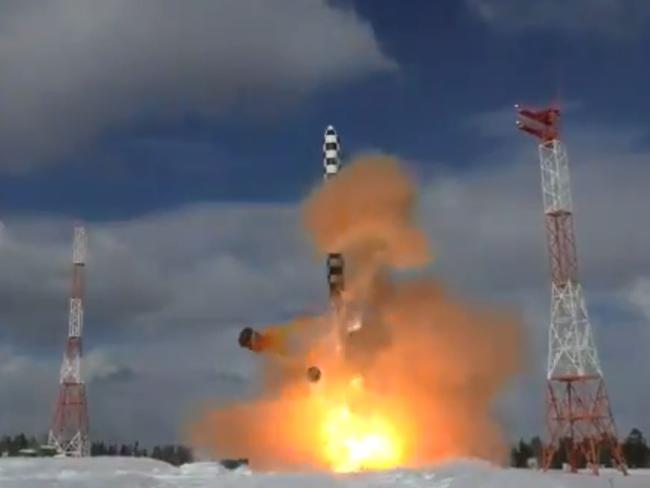 Russia has test fired an ICBM dubbed Satan 2 which Vladimir Putin says could hit any target in th