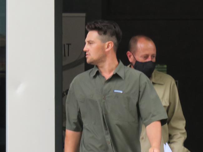 Isacc Warner, 23, of Tumbi Umbi, leaving Wyong Local Court after he was granted bail in January. Picture: NewsLocal