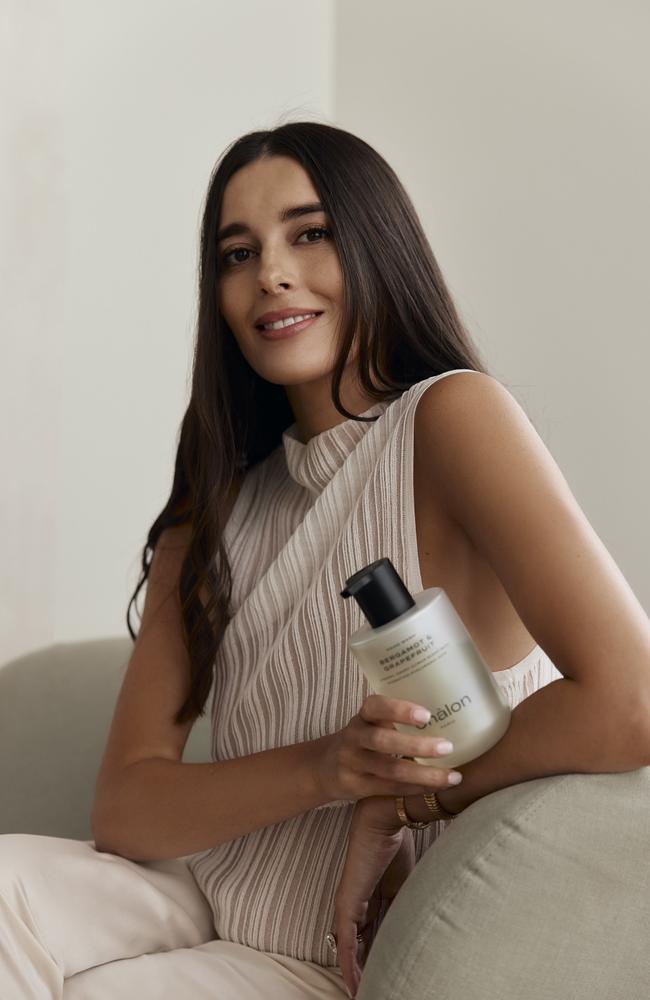 Entrepreneur Jaimee Lupton, who launched Monday Haircare in 2020, has just created a new beauty brand called Châlon Paris. Picture: Supplied