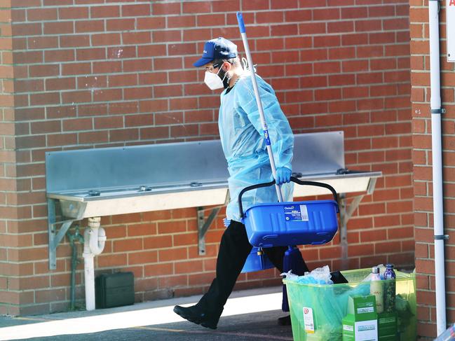 The school has closed for deep cleaning. Picture: Peter Lorimer