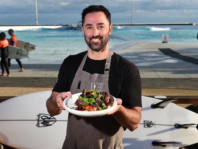 MasterChef judge Andy Allen at his restaurant Three Blue Ducks. Picture: Josie Hayden