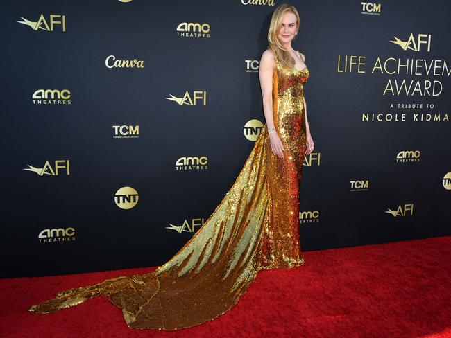 Glamour personified: Nicole Kidman on the red carpet. Picture: AFP