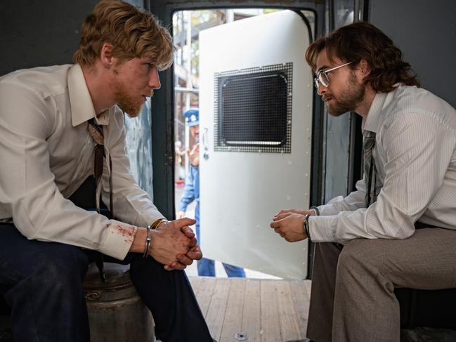 FIRST LOOK: Escape From Pretoria actors Daniel Webber, who plays anti-apartheid activist Stephen Lee, and Daniel Radcliffe, who plays fellow activist Tim Jenkin. Picture: Ian Routledge