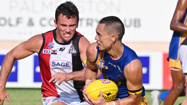 Julianne's best pics of 2021Ã¢â¬Â¦..NTFL Wanderers vs Southern Districts at TIO Stadium Southern Districts player Dean Staunton Picture Julianne Osborne