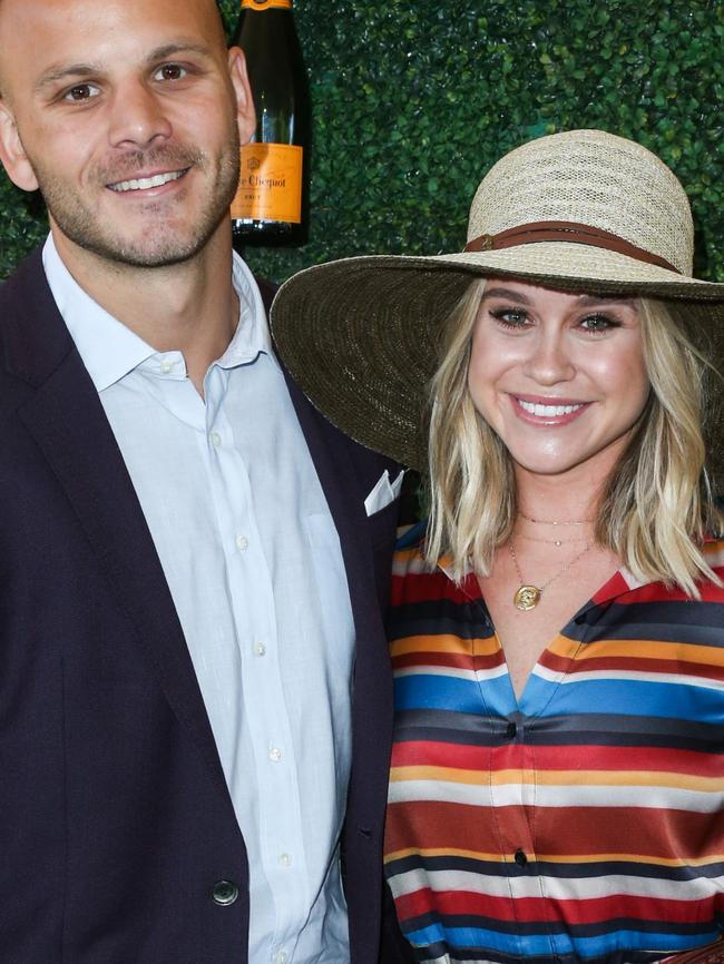Becca Tobin with Zach Martin. Picture: Splash