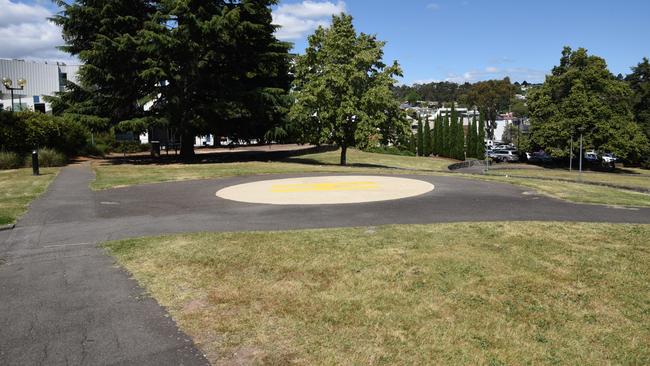 The helipad at Launceston General Hospital. Picture: Alex Treacy