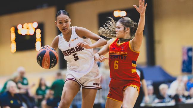 Mya Moke in action for Queensland South. Picture: Taylor Earnshaw