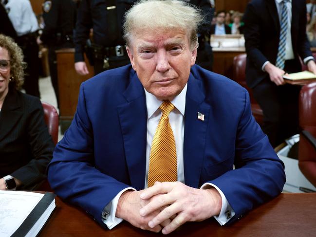 Donald Trump at Manhattan Criminal Court in New York City. Picture: Win McNamee / AFP