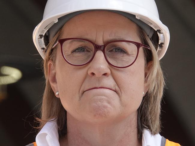 MELBOURNE, AUSTRALIA - NewsWire Photos - 09 FEBRUARY, 2025:  Victorian Premier Jacinta Allan and Minister for TransportInfrastructure to make an announcement at Arden train station the morning after the state by elections.  Picture: NewsWire / Valeriu Campan