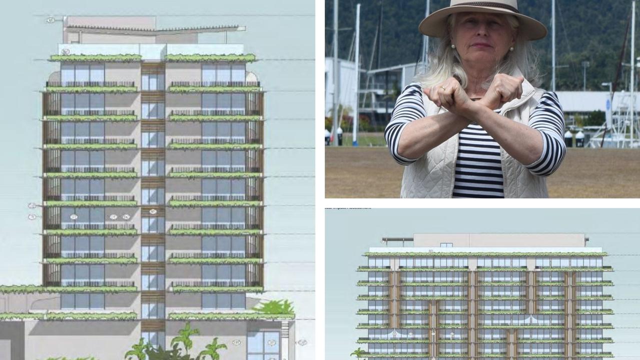 Save Our Foreshore president Suzette Pelt has spoken out against a newly approved high-rise hotel proposed for the Port of Airlie.