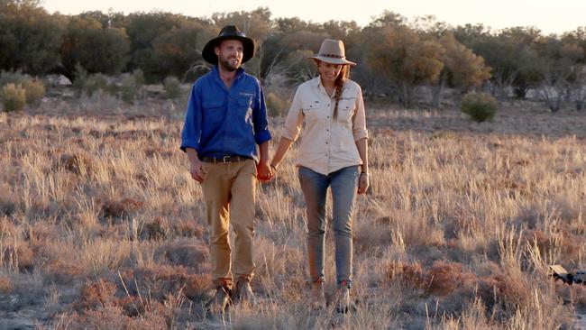 Bon Bon Reserve manager Clint Taylor and project officer Kate Taylor. Picture: Nicole Lovelock.