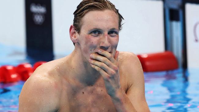 Australia's Mack Horton wins the Mens 400m Final on DAY 1 of the swimming at the Rio 2016 Olympic Games. Picture. Phil Hillyard