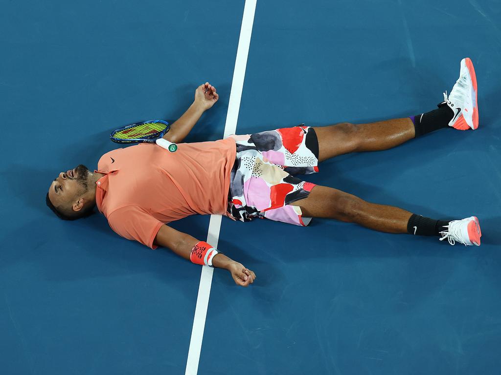 Nick Kyrgios is continuing to live and die by the sword.