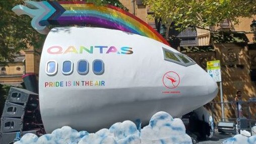 Qantas will pay tribute to Luke Davies during its time on the parade route. Picture: Qantas