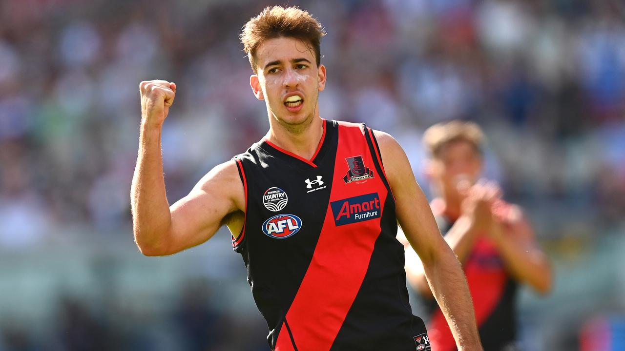 Nic Martin kicked five goals on debut for Essendon in Round 1. Picture: Getty Images