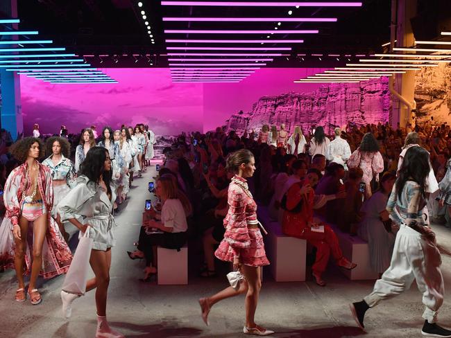 Short skirts and playsuits served up serious style inspo for the Australian summer. Picture: AFP