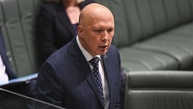 Opposition leader Peter Dutton. Picture: NCA NewsWire/Martin Ollman