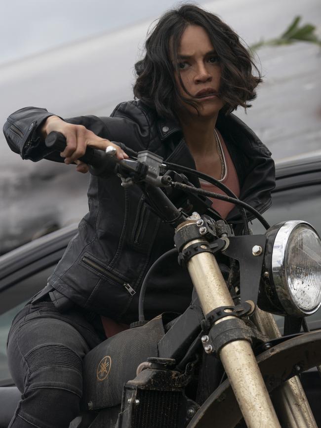 Michelle Rodriguez as Letty in F9.