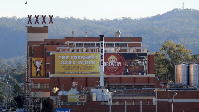 The XXXX brewery at Milton in Brisbane.