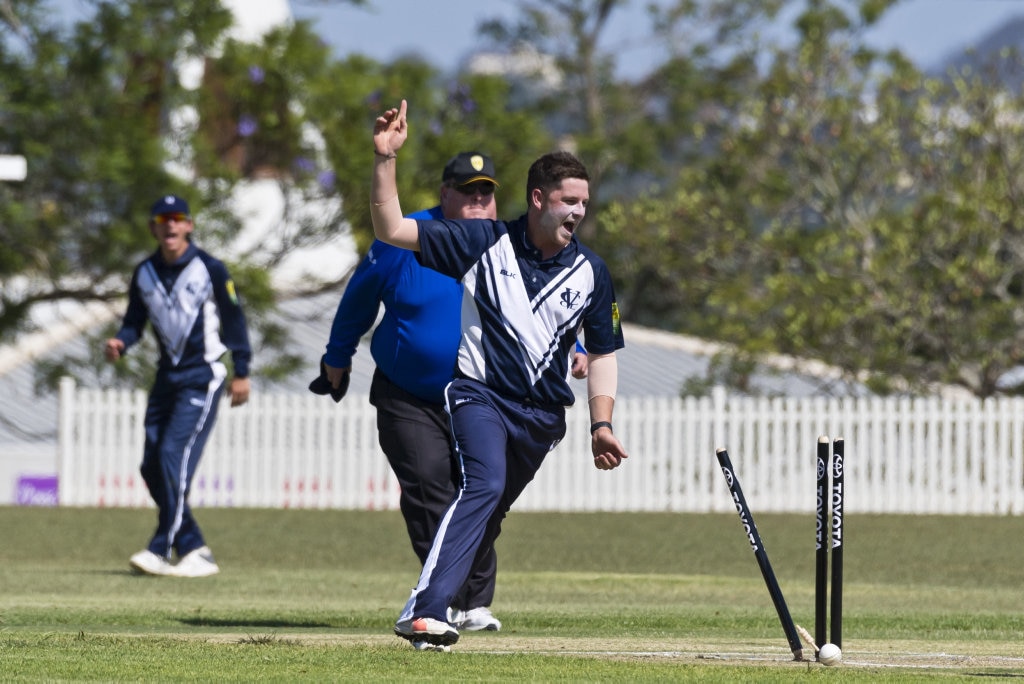 Jack Rietschel of Victoria against Queensland in Australian Country Cricket Championships round two at Rockville Oval, Friday, January 3, 2020. Picture: Kevin Farmer