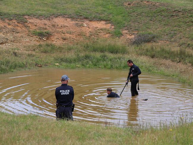 Detectives search for clues to the death. Picture: NSW Police