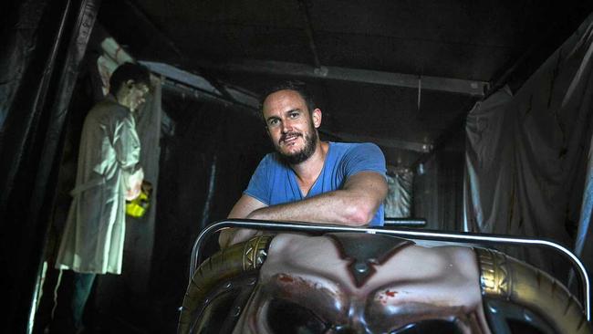 GET SPOOKED: Trent Woodall is bringing the biggest ghost train in Australia to Gympie. Picture: Renee Albrecht