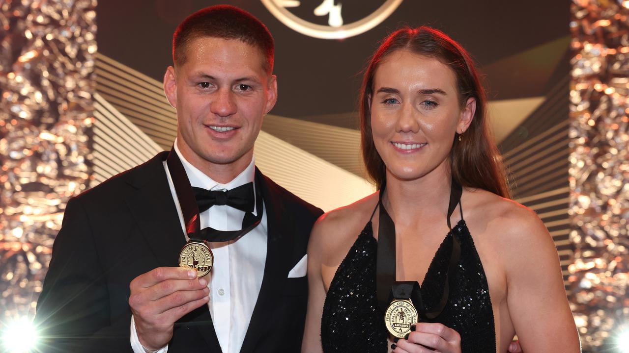 Tamika Upton won two titles and the Dally M Medal while she was with the Knights. Picture: Mark Kolbe/Getty Images