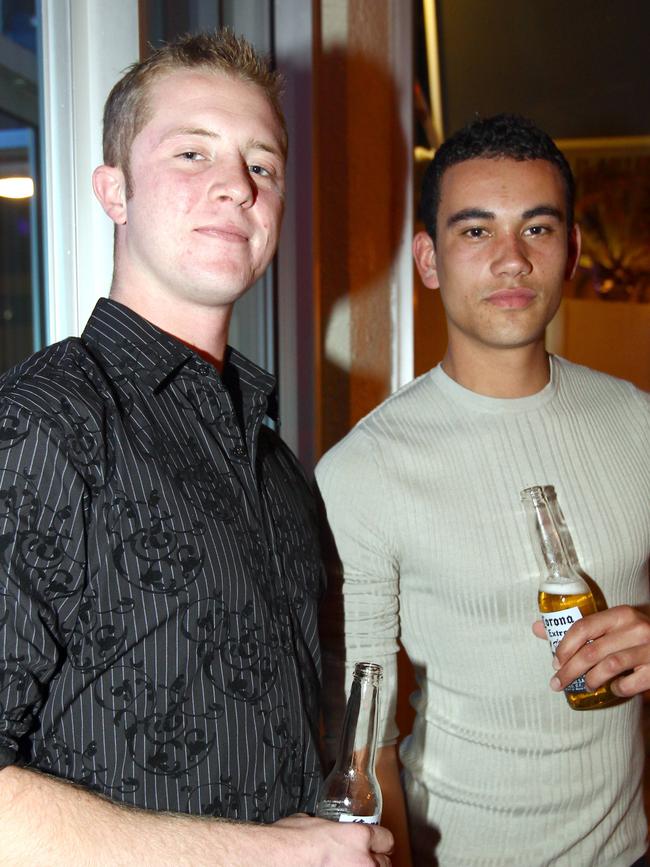 Joe Mabon and Dean Hapi at the launch of The Beach House.