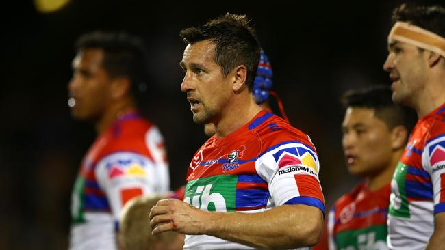 Mitchell Pearce spoke out on Newcastle’s dramatic fall. Picture: Matt Blyth