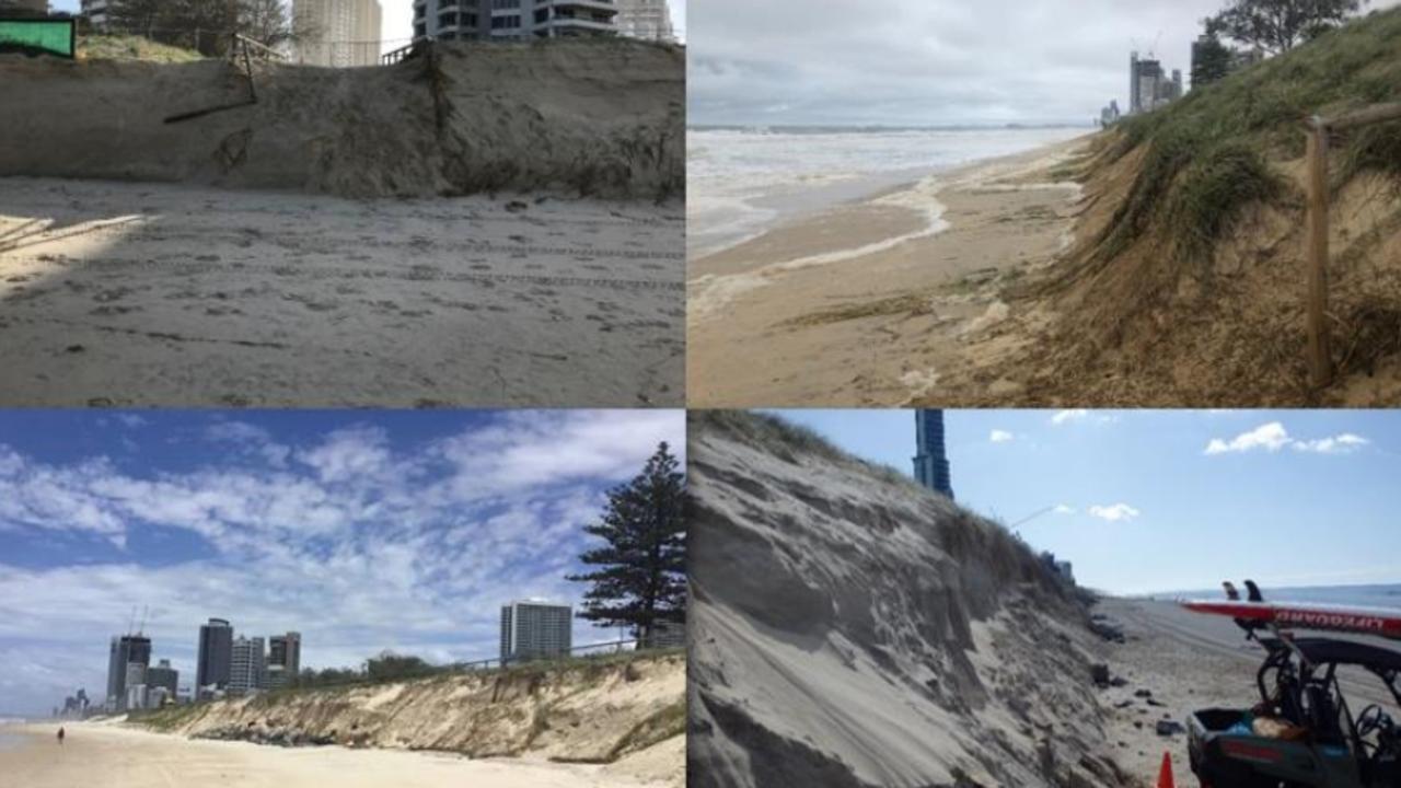 Gold Coast beaches report. Erosion at Narrowneck and Main Beach.