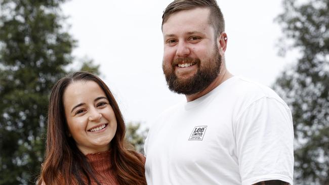Despina O'Neill and her husband Nick from Spring Farm discovered they carried genes for cystic fibrosis. Picture: Jonathan Ng