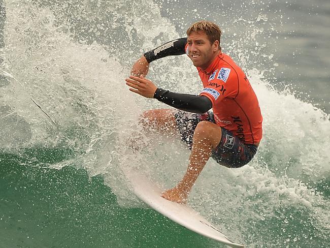 Blake Thornton Aus in his heat in the round of 48 at the Australian Open of Surfing in Manly