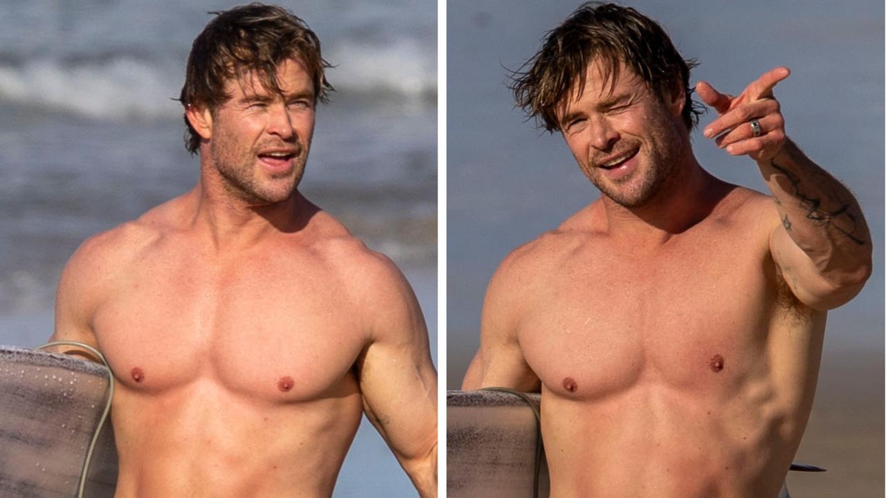 Chris Hemsworth spotted going for a surf in Byron Bay