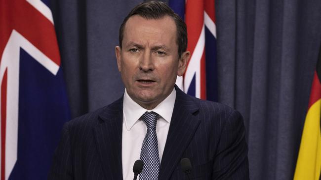 WA Premier Mark McGowan is standing firm on his border position. Picture: Matt Jelonek/Getty Images