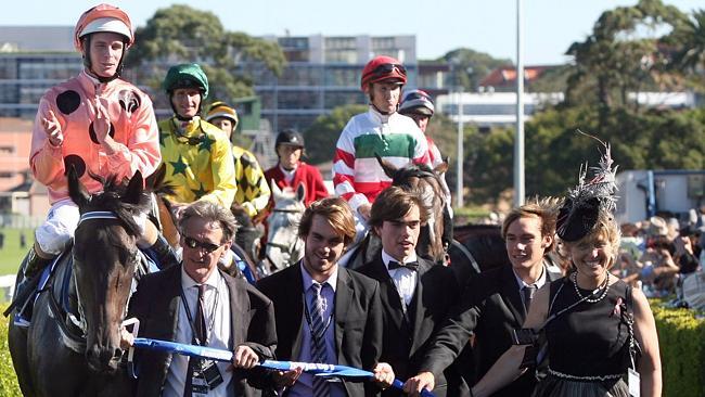 Neil Werrett (left) returns to scale with his now-retired superstar mare Black Caviar.