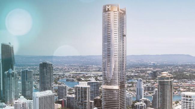 Artist impression of Meriton's Ocean Supertower planned for Surfers Paradise.