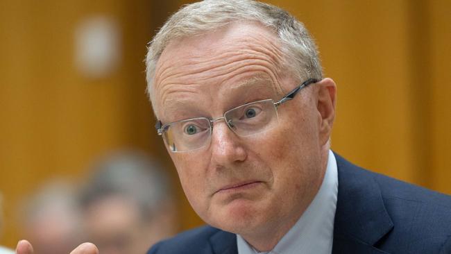 CANBERRA, AUSTRALIA - NewsWire Photos FEBRUARY 15, 2023: Reserve Bank Governor Philip Lowe was grilled on how many additional interest rate rises the central bank intends to deliver when he appeared before a Senate estimates committee at Parliament House in Canberra.Picture: NCA NewsWire / Gary Ramage